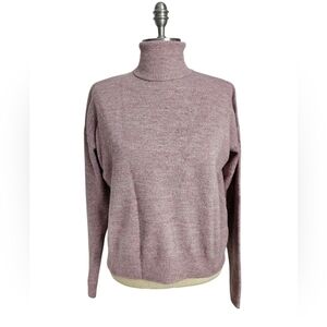 GARAGE Rose Pink Knit Cropped Turtleneck | SZ XS